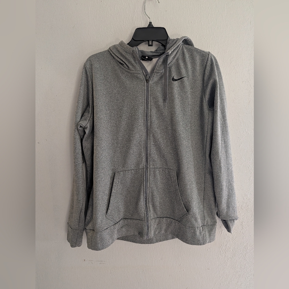 Nike Gray Full-Zip Hoodie